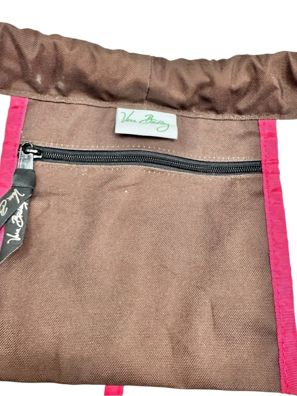 VERA BRADLEY X-Large MOCHA ROUGE Laundry duffle bag - college/campsdirty clothes